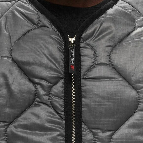 New Balance Made In USA Quilted Jacket XL Magnet Fall Athlesure Street wear Cozy - Picture 12 of 13